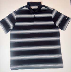 Nike Golf Men's Tour Performance Dri-FIT Striped Polo Shirt XL